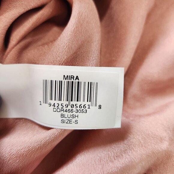 Dress The Population Mira Mini Dress S Ruffle Hem Blush Pink Bodycon NWT - Picture 12 of 12